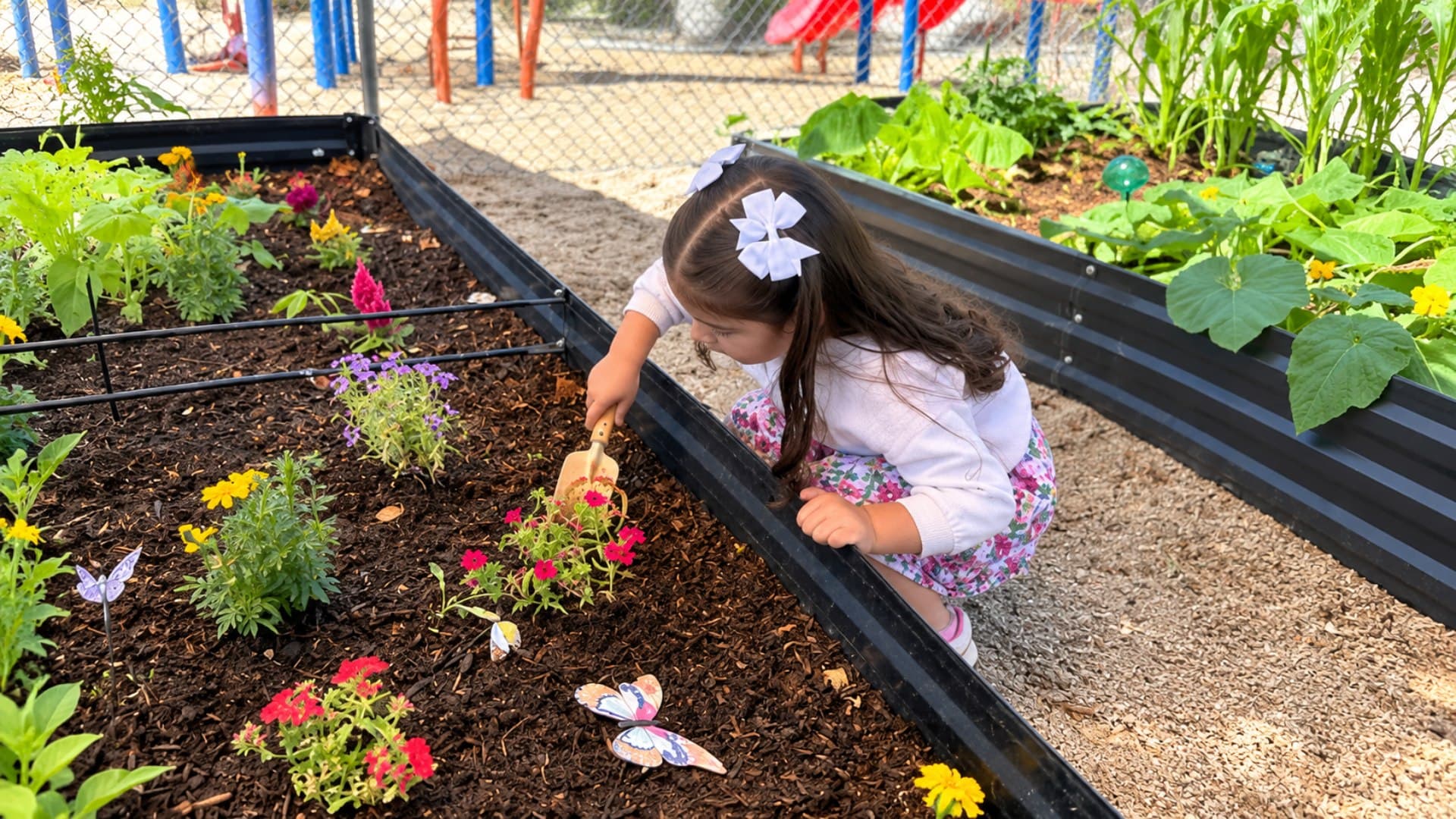 Children enjoying summer camp activities