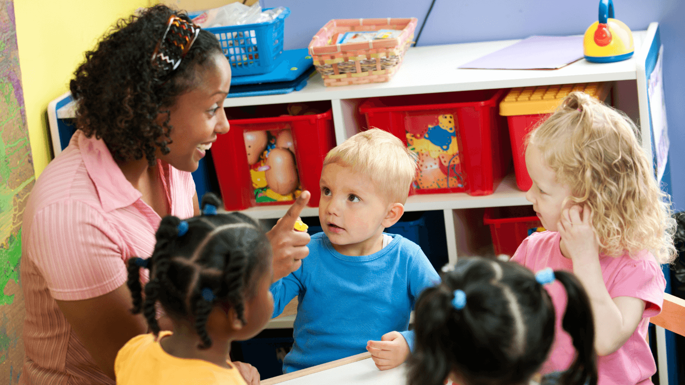 Toddlers playing together