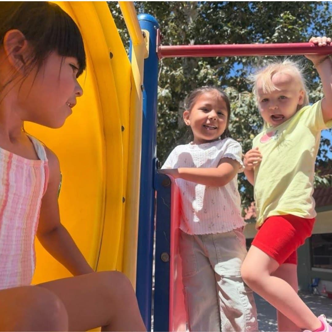 After school friends on the playground