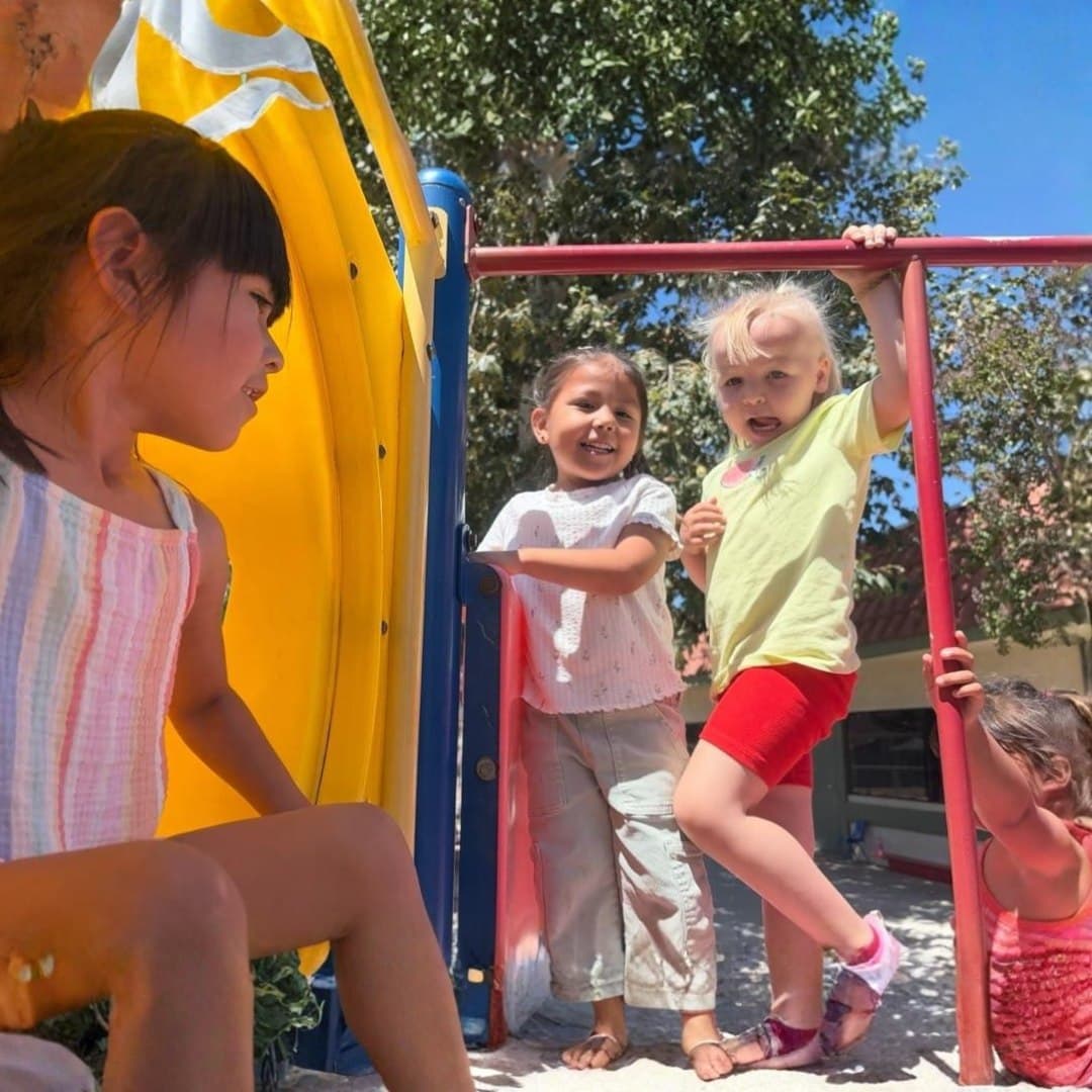 Child engaged in guided, play-based learning